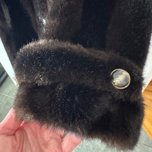 Rare Sterling Stall Luxury Faux Fur Long Coat Brown - Excellent Condition - Fits - Picture 8 of 16